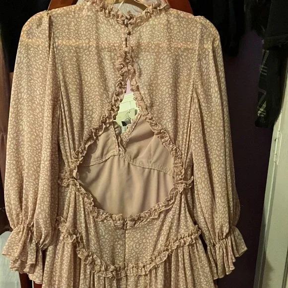 Saints & Secrets chiffon & layered ruffle dress - Picture 7 of 11